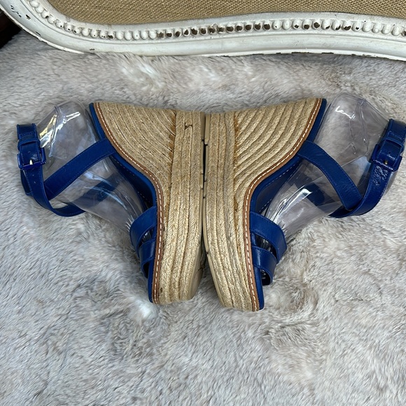 Ralph Lauren Collection | Purple Label | Blue Leather Espadrille - Picture 5 of 14